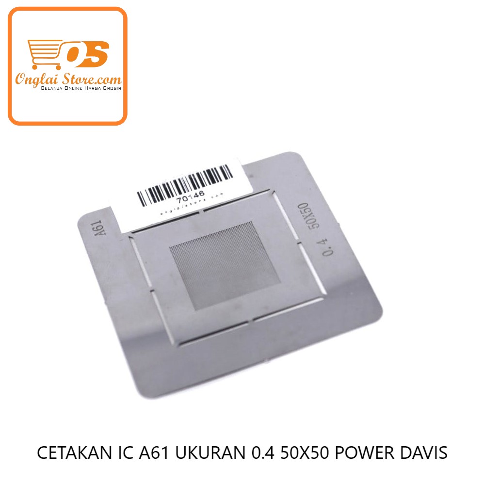 CETAKAN IC A61 UKURAN 0.4 50X50 POWER DAVIS (HARGA SPESIAL)